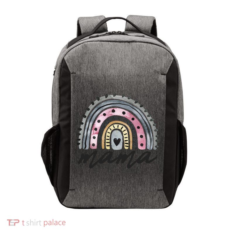 Boho Rainbow Mama Watercolor New Mom Vector Backpack