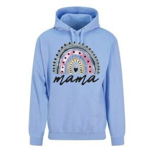 Boho Rainbow Mama Watercolor New Mom Unisex Surf Hoodie