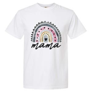 Boho Rainbow Mama Watercolor New Mom Garment-Dyed Heavyweight T-Shirt