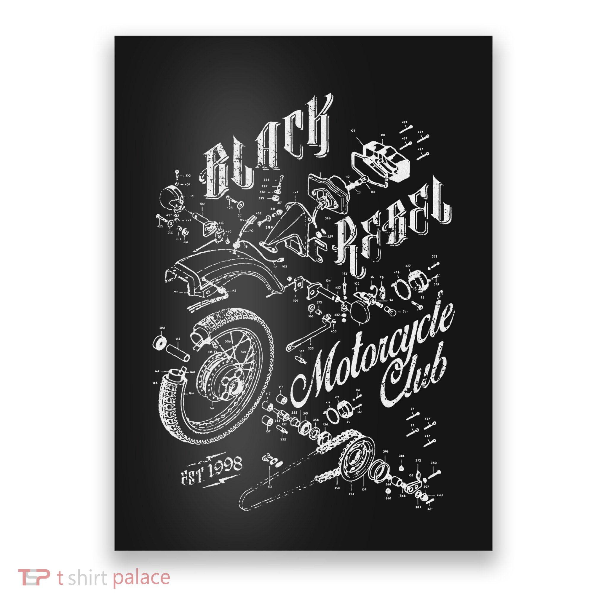 Black Rebel Motorcycle Club Moto Poster