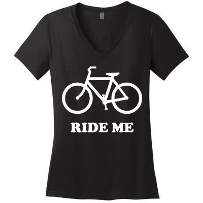 Bicycle Ride Me Women's V-Neck T-Shirt