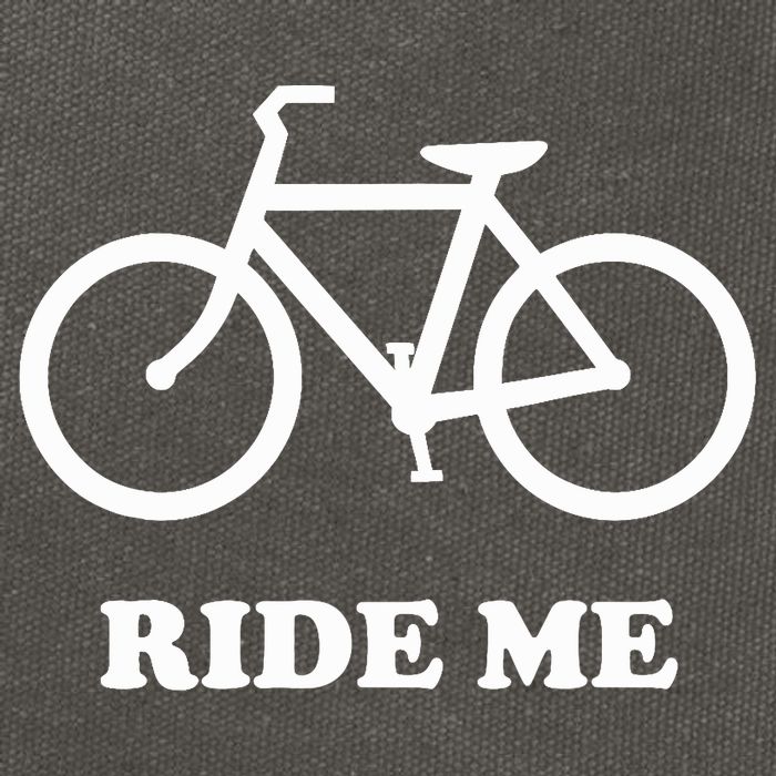 Bicycle Ride Me Cotton Canvas Backpack