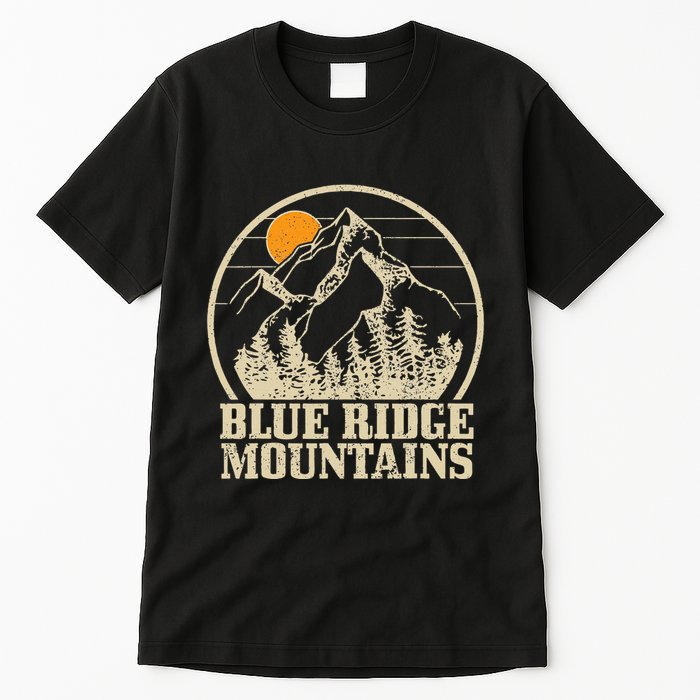 Blue Ridge Mountains Vintage Vintage Hiking Camping Gift Tall T-Shirt