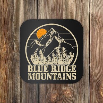 Blue Ridge Mountains Vintage Vintage Hiking Camping Gift Coaster