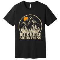 Blue Ridge Mountains Vintage Vintage Hiking Camping Gift Premium T-Shirt