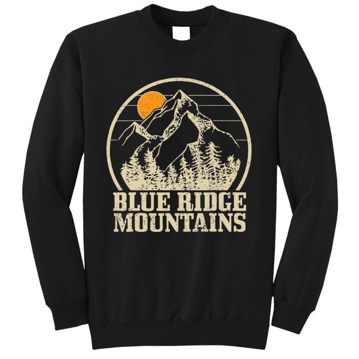 Blue Ridge Mountains Vintage Vintage Hiking Camping Gift Tall Sweatshirt