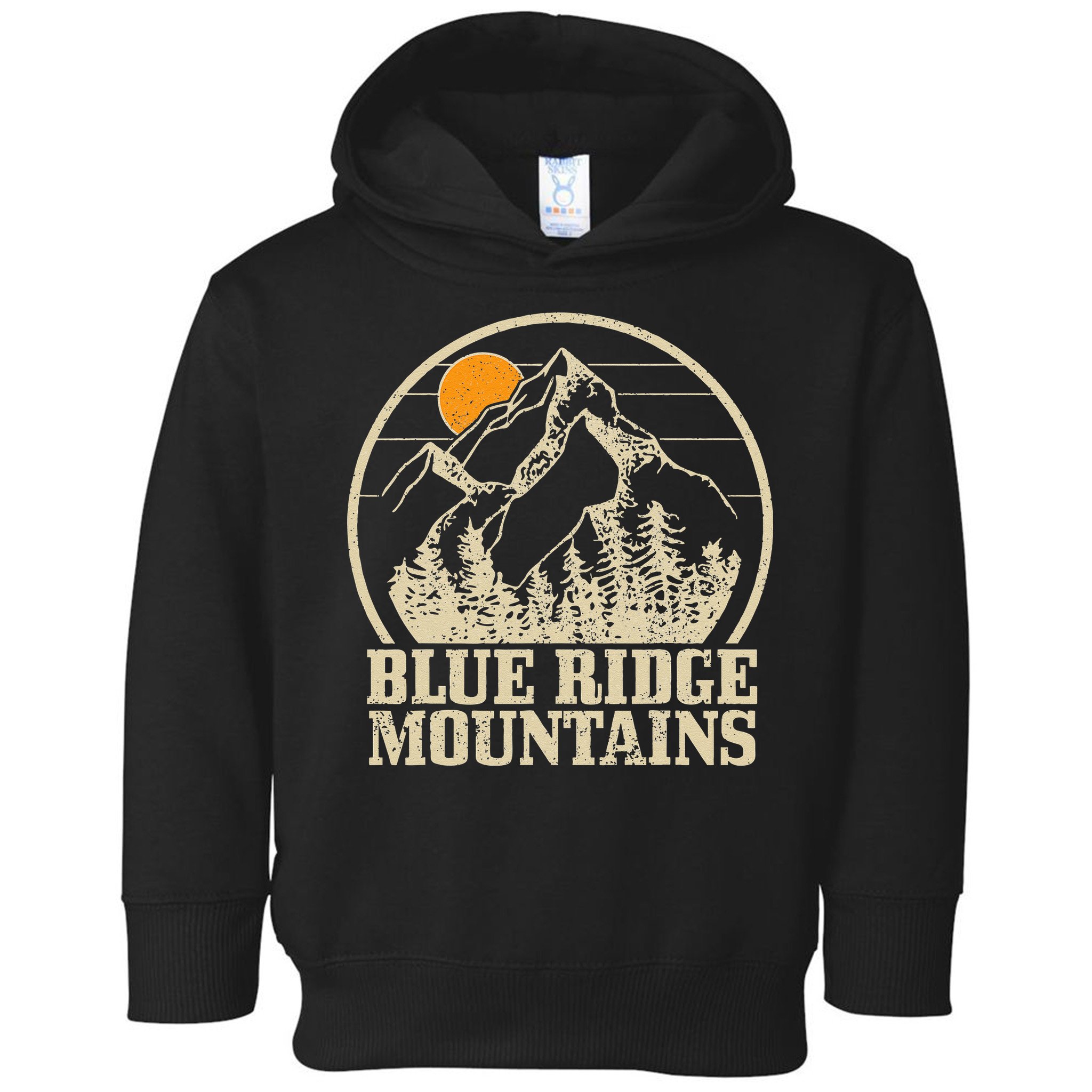 Blue Ridge Mountains Vintage Vintage Hiking Camping Gift Toddler Hoodie
