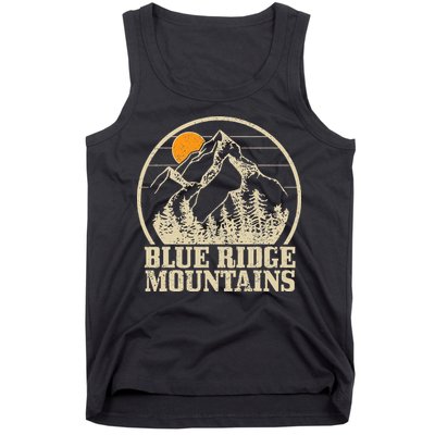 Blue Ridge Mountains Vintage Vintage Hiking Camping Gift Tank Top