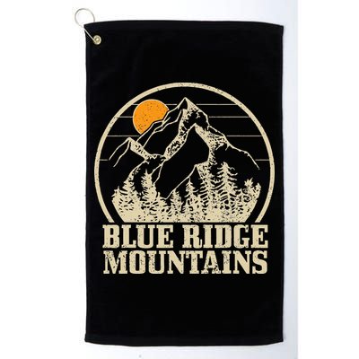 Blue Ridge Mountains Vintage Vintage Hiking Camping Gift Golf Towel