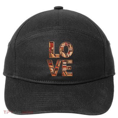  Book Readers Merch For Avid Bookworms 7-Panel Snapback Hat