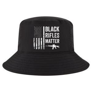 Black Rifles Matter Funny Pro Gun Rights American Flag Cool Comfort Performance Bucket Hat