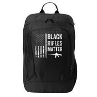 Black Rifles Matter Funny Pro Gun Rights American Flag City Backpack