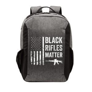 Black Rifles Matter Funny Pro Gun Rights American Flag Vector Backpack