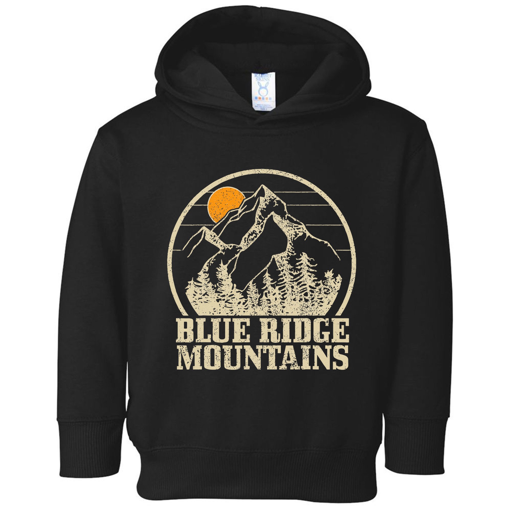 Blue Ridge Mountains Vintage Vintage Hiking Camping Gift Toddler Hoodie