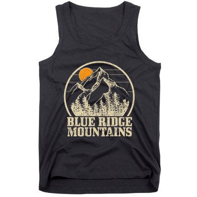 Blue Ridge Mountains Vintage Vintage Hiking Camping Gift Tank Top