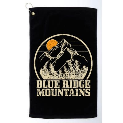 Blue Ridge Mountains Vintage Vintage Hiking Camping Gift Golf Towel