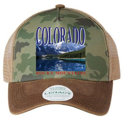 Beautiful Rocky Mountains Colorado Legacy Tie Dye Trucker Hat