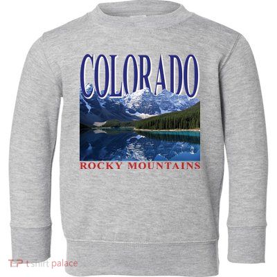 Beautiful Rocky Mountains Colorado Toddler Sweatshirt