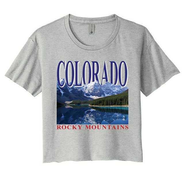 Beautiful Rocky Mountains Colorado Crop Top