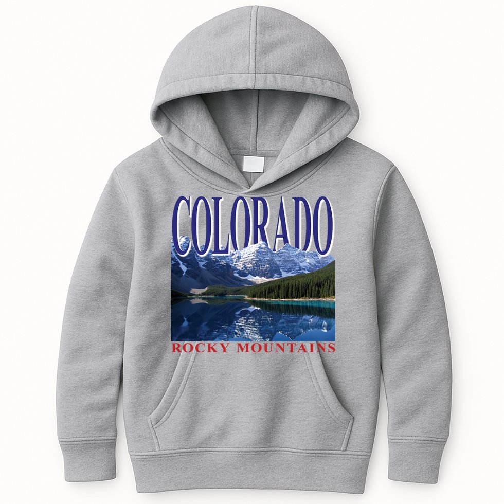 Beautiful Rocky Mountains Colorado Kids Hoodie