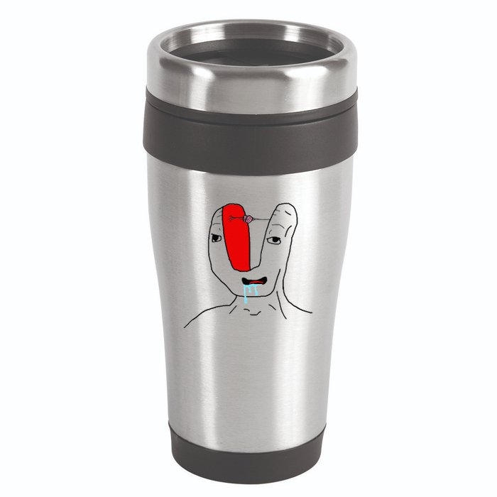 Brain Rot Meme 16oz Travel Tumbler