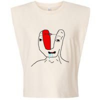 Brain Rot Meme Garment-Dyed Women's Muscle Tee