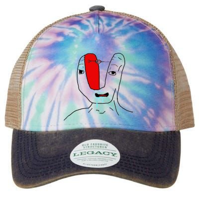 Brain Rot Meme Legacy Tie Dye Trucker Hat
