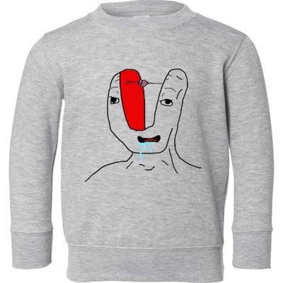 Brain Rot Meme Toddler Sweatshirt