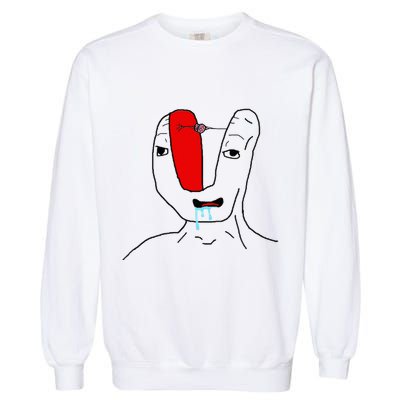 Brain Rot Meme Garment-Dyed Sweatshirt