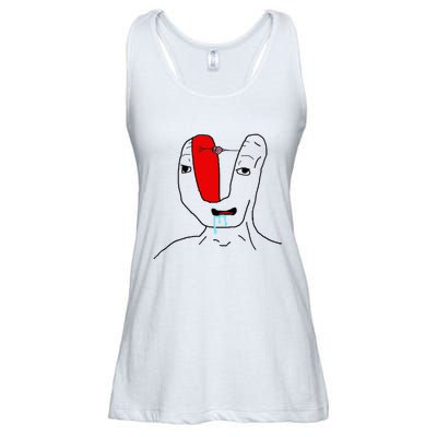 Brain Rot Meme Ladies Essential Flowy Tank