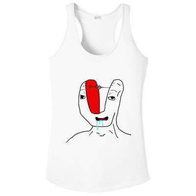 Brain Rot Meme Ladies PosiCharge Competitor Racerback Tank