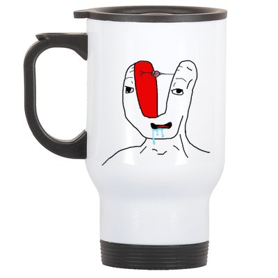Brain Rot Meme Stainless Steel Travel Mug