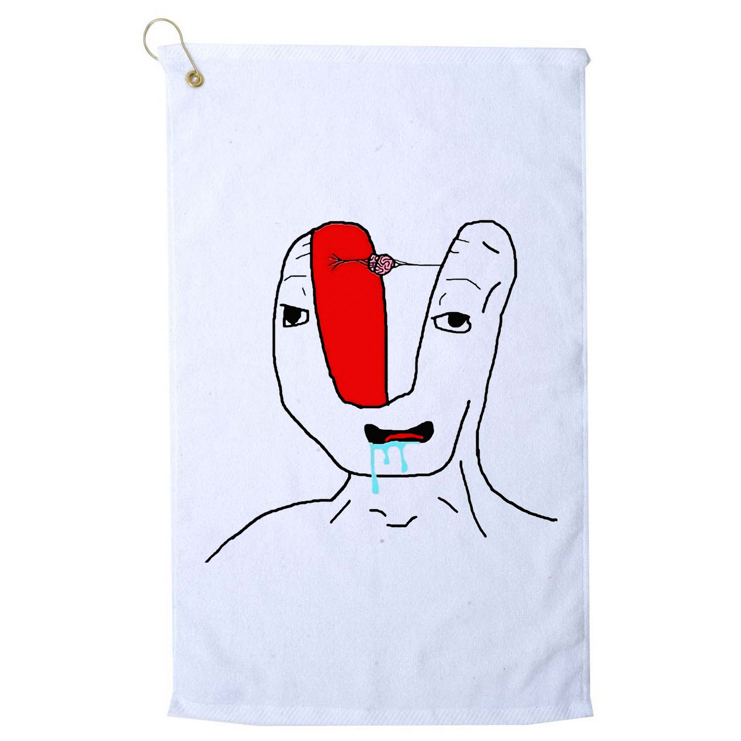 Brain Rot Meme Golf Towel