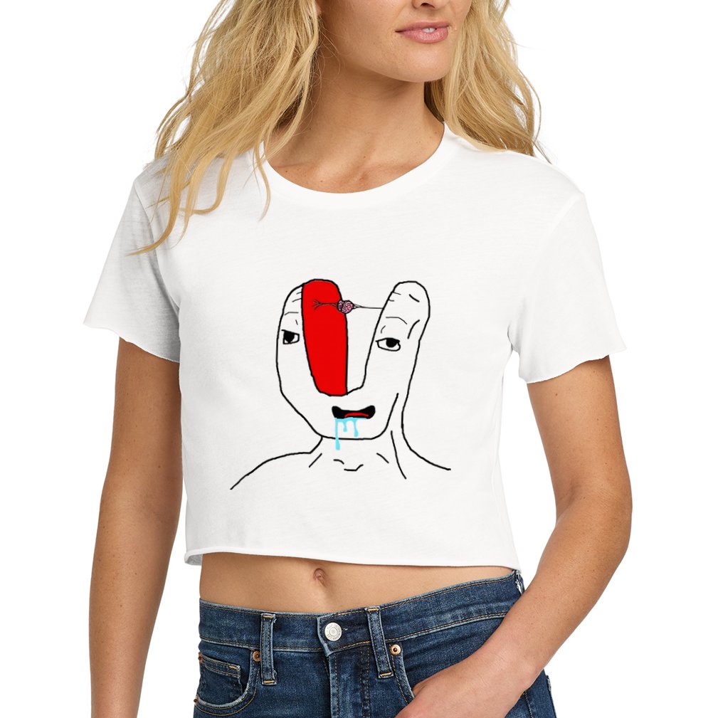 Brain Rot Meme Crop Top