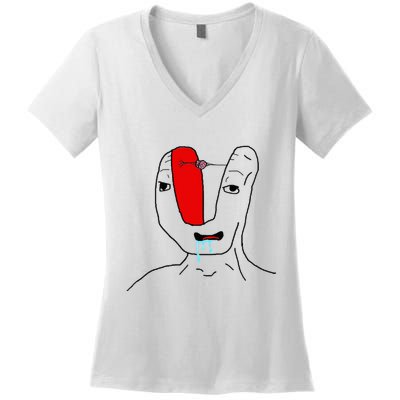 Brain Rot Meme Women's V-Neck T-Shirt