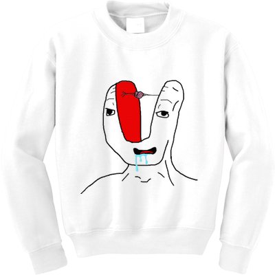 Brain Rot Meme Kids Sweatshirt