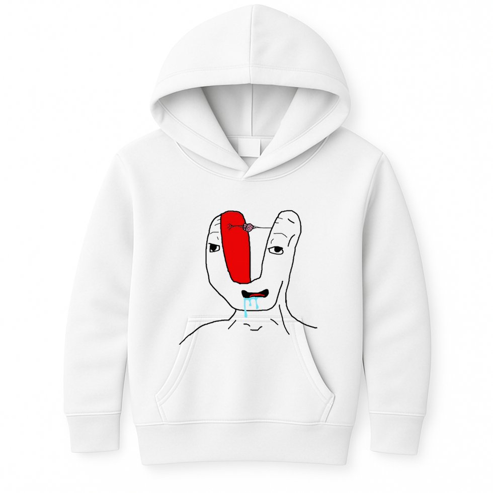 Brain Rot Meme Kids Hoodie