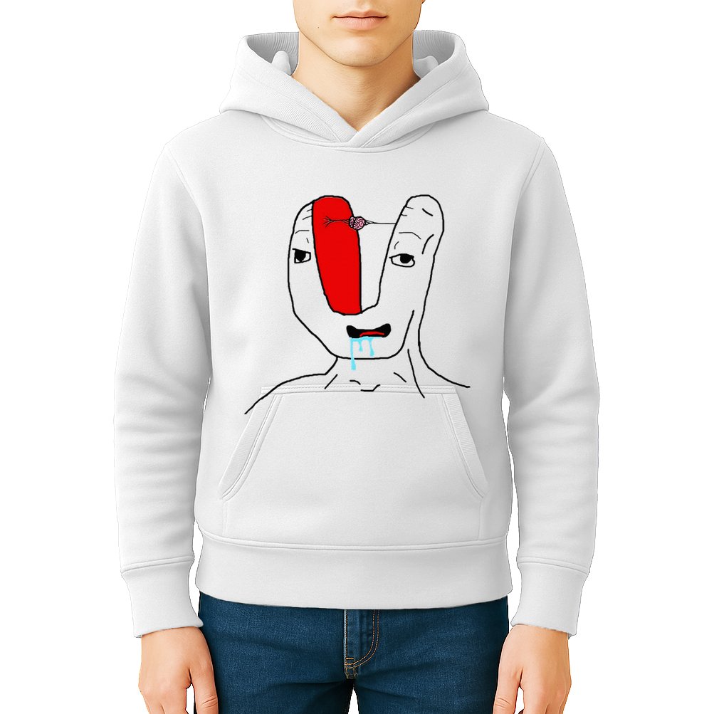 Brain Rot Meme Kids Hoodie