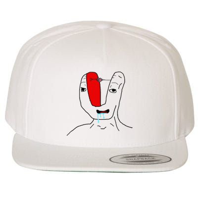 Brain Rot Meme Wool Snapback Cap