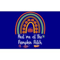 Boho Rainbow Meet Me At The Pumpkin Patch Fall Thanksgiving Gift Bumper Sticker