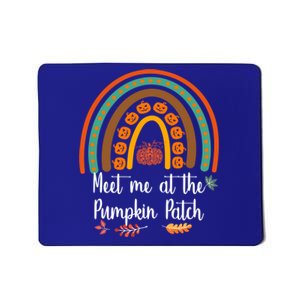 Boho Rainbow Meet Me At The Pumpkin Patch Fall Thanksgiving Gift Mousepad