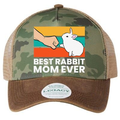 Best Rabbit Mom Ever Cute Bunny Rabbit Mom Legacy Tie Dye Trucker Hat