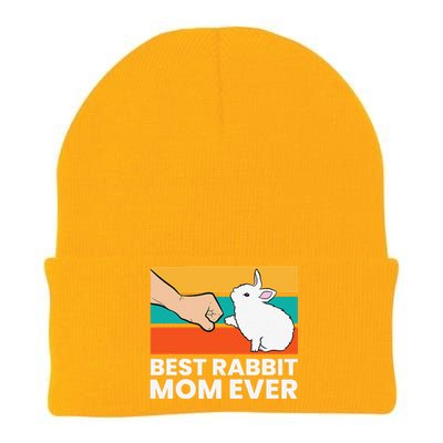 Best Rabbit Mom Ever Cute Bunny Rabbit Mom Knit Cap Winter Beanie