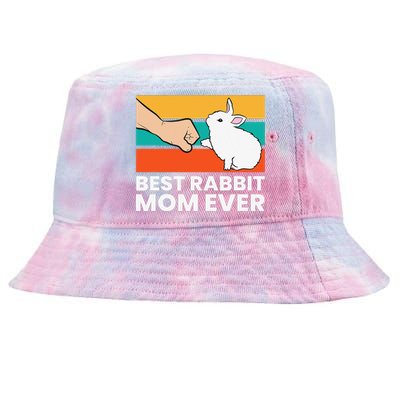 Best Rabbit Mom Ever Cute Bunny Rabbit Mom Tie-Dyed Bucket Hat