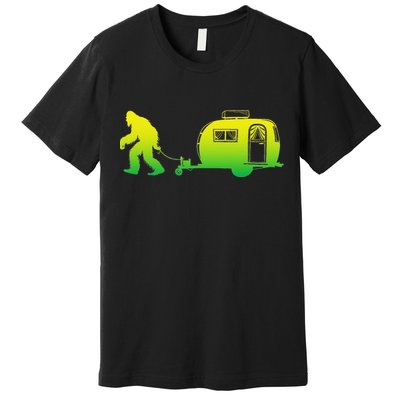 Bigfoot Rv Motorhome Camping Sasquatch Campervan Premium T-Shirt