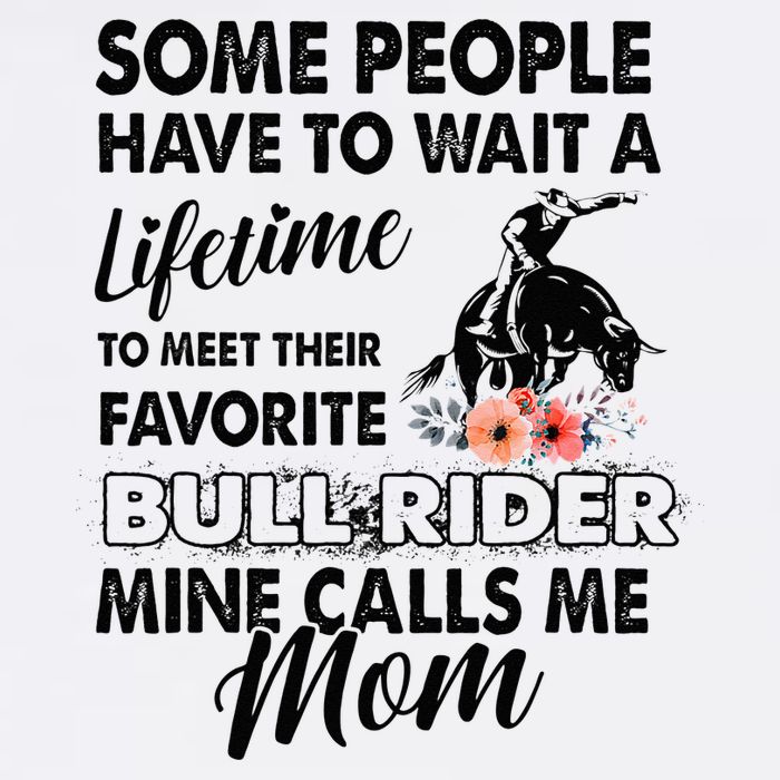 Bull Rider Mom Some People Have To Wait A Lifetime Xmas V-Neck T-Shirt