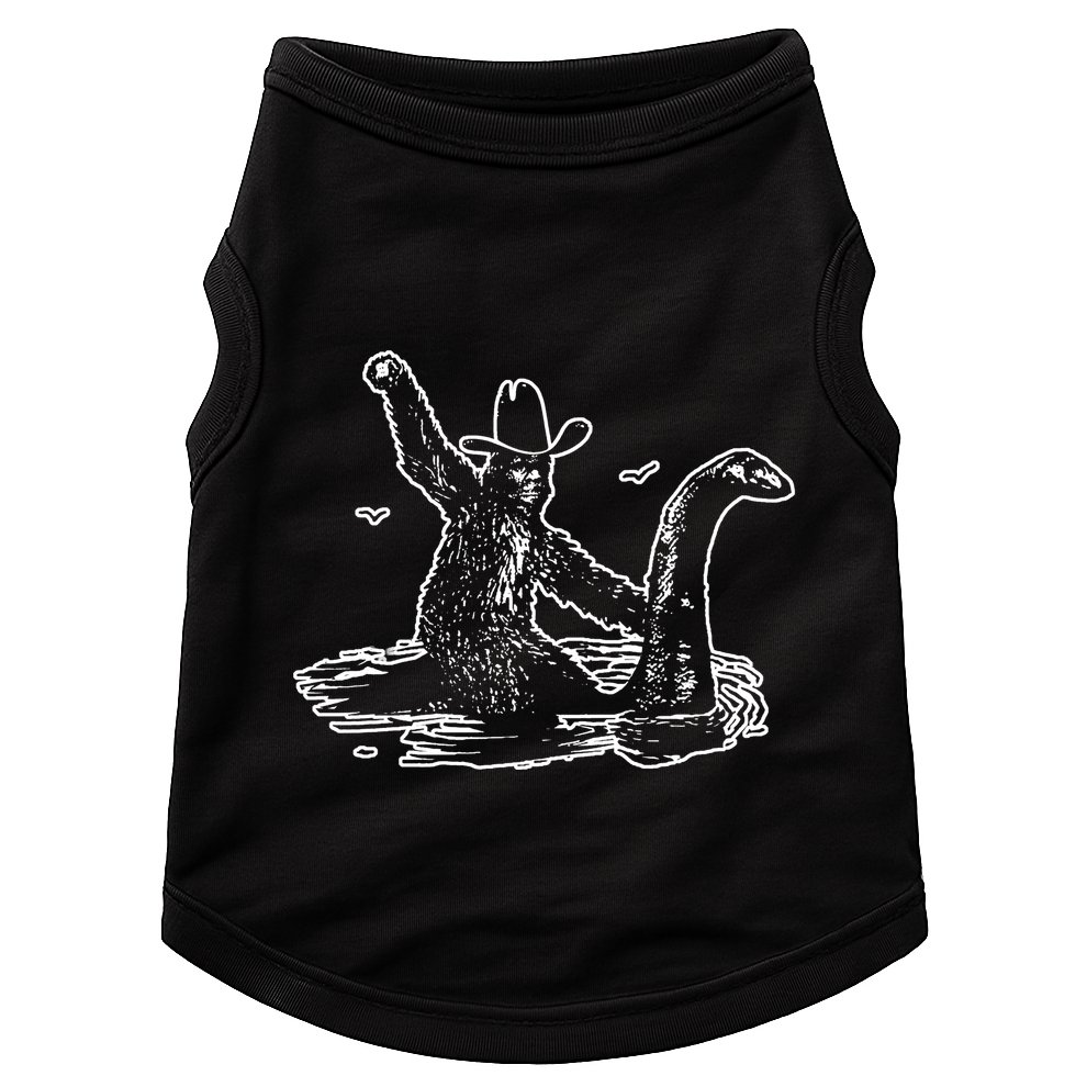 Bigfoot Riding Nessie Doggie Tank