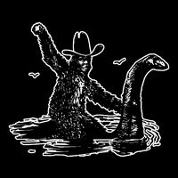 Bigfoot Riding Nessie Backpack