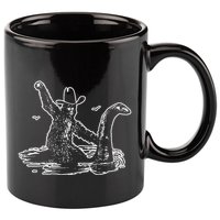 Bigfoot Riding Nessie 11oz C Handle Ceramic Mug