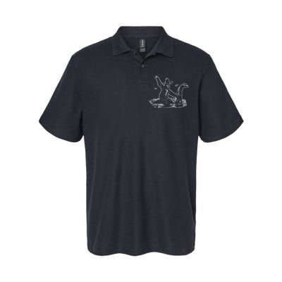 Bigfoot Riding Nessie Softstyle Adult Sport Polo